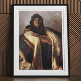 Bedouin Chief John Singer Sargent Art Print, 24x32’’ / 61x81cm / Unframed, Framed Portrait Painting Person Hooded Robe Cloak