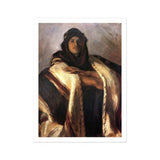 Bedouin Chief - John Singer Sargent Art Print / Canvas Portrait Painting Figure Traditional Middle Eastern Bedouin Clothing John Singer
