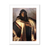 Bedouin Chief John Singer Sargent Art Print, Portrait Painting Figure Traditional Bedouin Robes Headdress