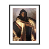 Bedouin Chief John Singer Sargent Art Print, Portrait Painting Figure Traditional Middle Eastern Robes Headdress
