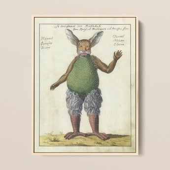 Beelzebub - Kompendium der Dämonologie Kunstdruck / Leinwand, 12x16’’ / 31x41cm / Naturrahmen, Poster, Drucke & visuelle Kunstwerke, Toby Leon