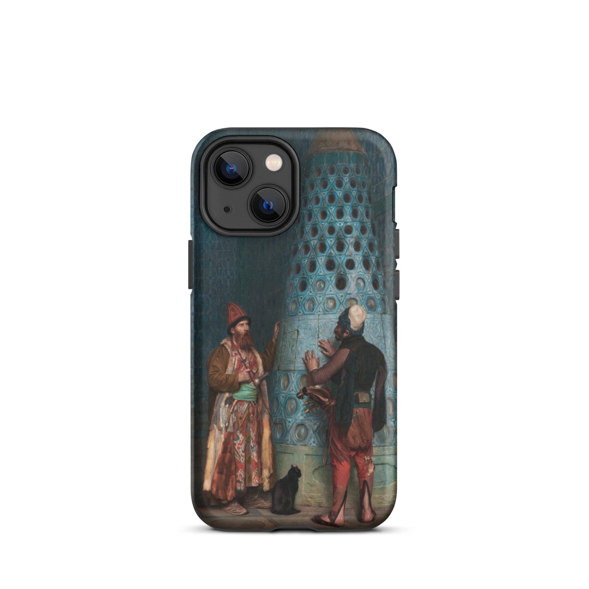 Before the Audience Jean Leon Gerome Iphone Case, 13 Mini / Matte, Iphone Case Painting Two Men Traditional Attire