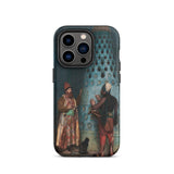 Before the Audience - Jean Leon Gerome Iphone Case, 14 Pro / Matte, Iphone Richly Detailed Painted Two Figures Black Cat