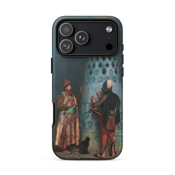 Before the Audience - Jean Leon Gerome Phone Case Iphone 17 Pro Max / Matte Black Phone Case Vintage Painting Design Two Figures Jean-léon