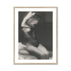 Before Going to Sleep Michael Heumuller Art Print, Black White Artistic Photograph Nude Figure Dramatic Pose