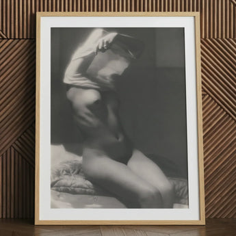 Before Going to Sleep - Michael Heumuller Art Print / Canvas Black White Framed Art Print Nude Figure Intimate Michael Heumuller Art,