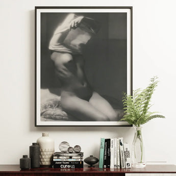 Before Going to Sleep - Michael Heumuller Art Print / Canvas Black White Framed Photograph Person Motion Blurred Edges Michael Heumuller