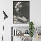 Before Going to Sleep - Michael Heumuller Framed Canvas, Black White Artistic Nude Photograph Frame