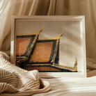 Before the Storm - Cambodian Temple Art Print, 20’’x16’’ / Unframed, Framed Photograph Traditional Thai Temple Rooftops Ornate Golden