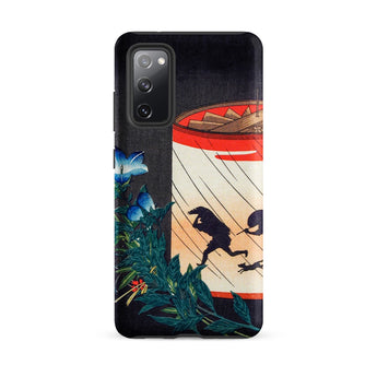 Bellflower and Lantern - Hiroaki Takahashi Samsung Case, Galaxy S20 Fe / Matte, Black Smartphone Case Colorful Artistic Design Red-rimmed