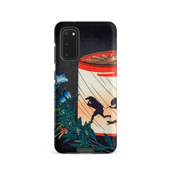 Bellflower and Lantern - Hiroaki Takahashi Samsung Case, Galaxy S20 / Matte, Black Smartphone Case Colorful Artistic Design Red White