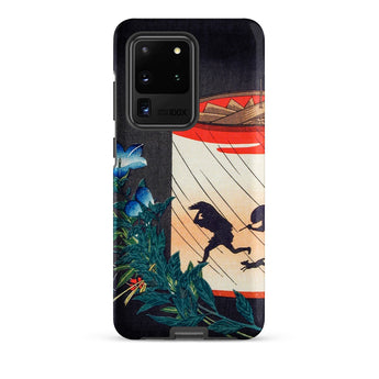 Bellflower and Lantern - Hiroaki Takahashi Samsung Case, Galaxy S20 Ultra / Matte, Black Smartphone Nature-themed Case