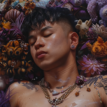 Bent & Spent - Gaysian Thai Twunk Homoerotic Art Print - Posters Prints & Visual Artwork - Aesthetic Art