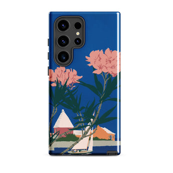 Bermuda in Oleander Time - Adolph Treidler Phone Case, Samsung Galaxy S24 Ultra / Matte, Mobile Cases, Toby Leon