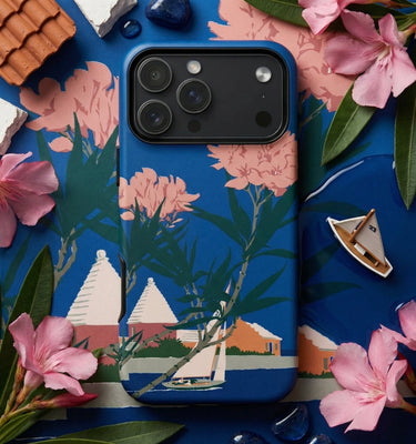 Bermuda in Oleander Time - Adolph Treidler Phone Case, Iphone, Sea Meets