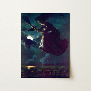 Beware the Beautiful Witch - Power O’malley Art Print / Canvas, 12x16’’ / 31x41cm / Unframed / no Border, Posters Prints & Visual Artwork,