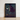 Black-framed Artwork Witch Broomstick Dark Moonlit Sky Aubergine Fabric Billows, Silver Edge, Power O’malley