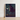 Framed Artwork Witch Dark Robes Broomstick Moonlit Night Aubergine Fabric Billows, Silver Edge, Power O’malley