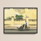 Easy Rider - Phnom Penh Street Photography Framed Canvas Posters Prints & Visual Artwork