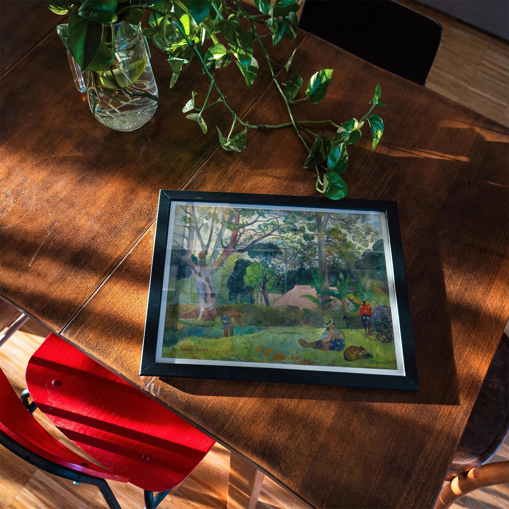The Big Tree - Paul Gauguin Art Print, Framed Art Print Colorful Pastoral Landscape Scene