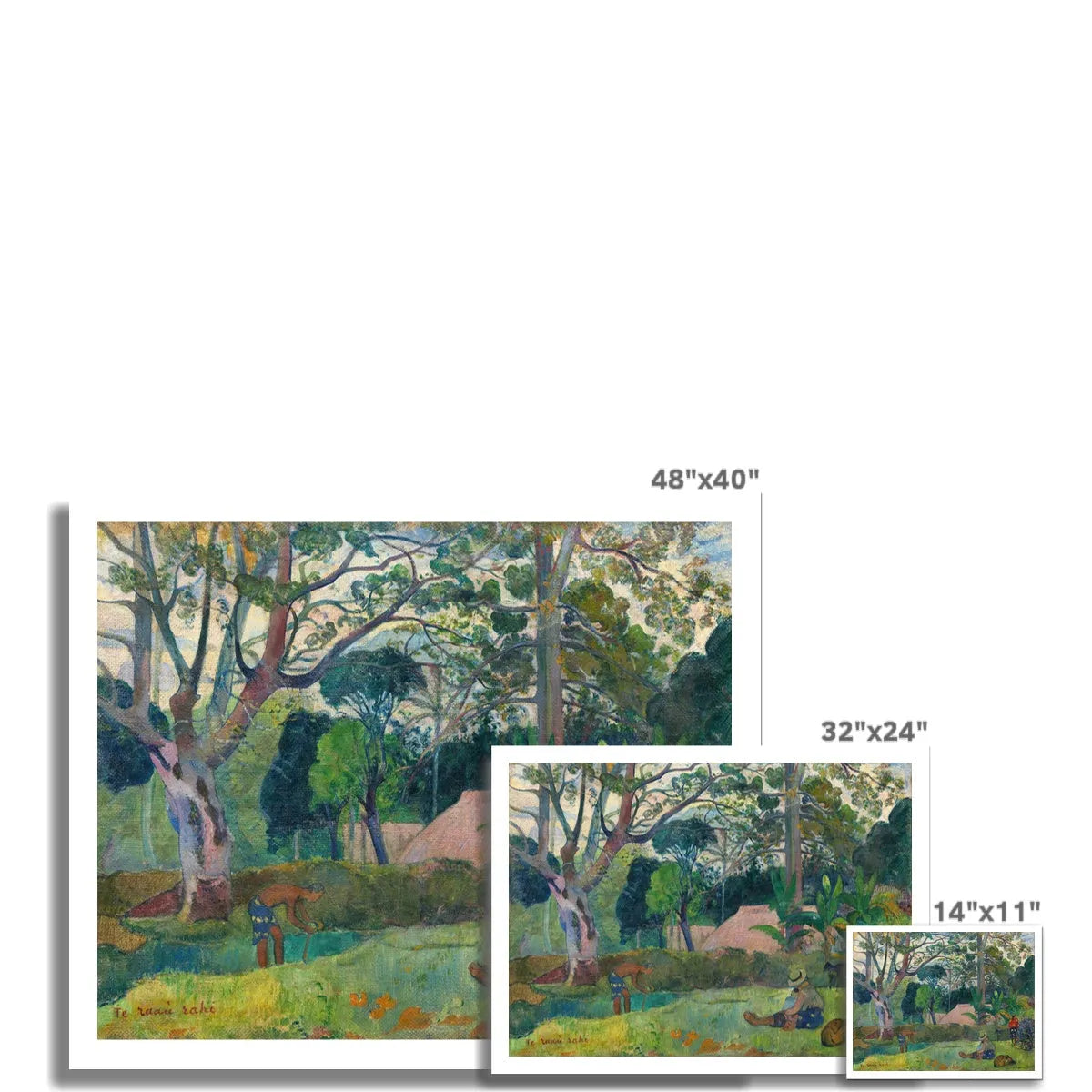 The Big Tree By Paul Gauguin Fine Art Print - Posters Prints & Visual Artwork - Aesthetic Art