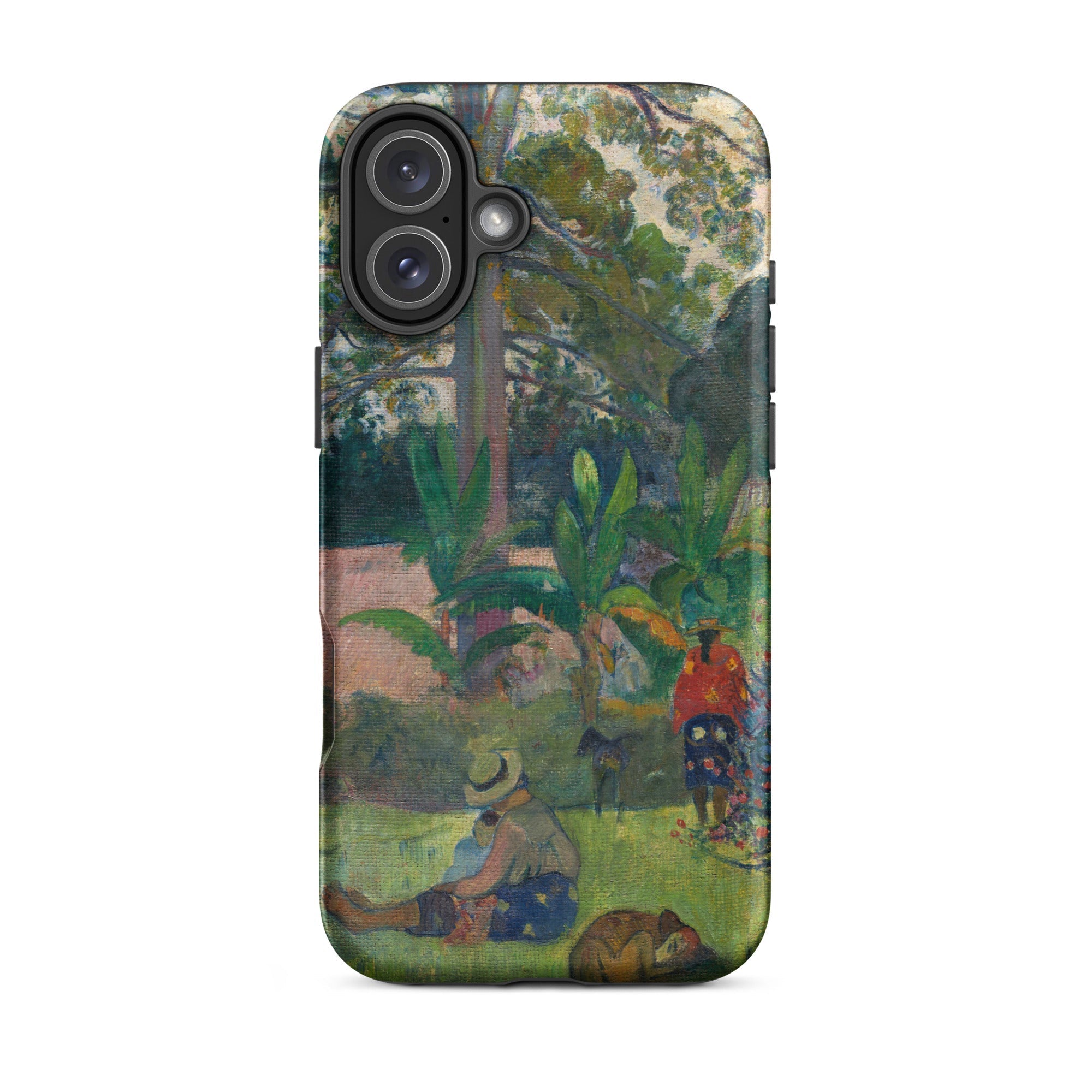 The Big Tree - Paul Gauguin Iphone Case, 16 Plus / Matte, Phone Case Gauguin Painting