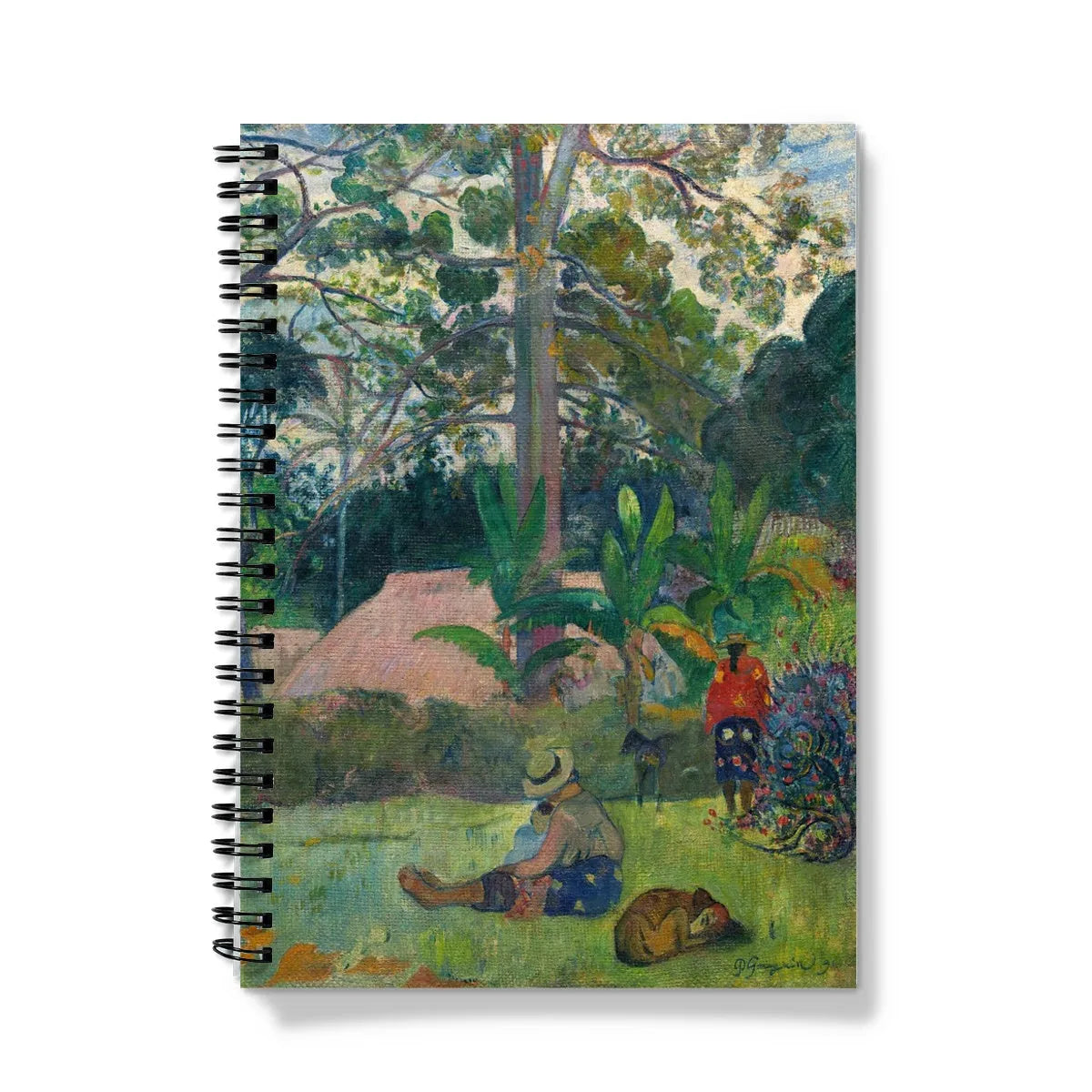 The Big Tree By Paul Gauguin Notebook - A5 / Graph - Notebooks & Notepads - Aesthetic Art