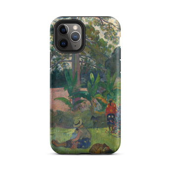 The Big Tree - Paul Gauguin Phone Case Iphone 11 Pro / Matte Iphone Case Painted Garden Scene Gauguin’s Tahitian Dreamscape, Paul Gauguin,
