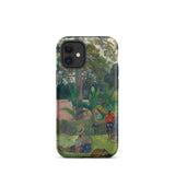 The Big Tree - Paul Gauguin Phone Case Iphone 12 Mini / Matte Iphone Case Painting Gauguin’s Tahitian Dreamscape, Paul Gauguin, Dreamscape