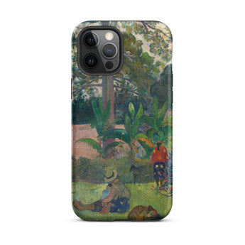 The Big Tree - Paul Gauguin Phone Case Iphone 12 Pro Max / Matte Artistic Phone Case Gauguin’s Tahitian Dreamscape, Paul Gauguin, Dreamscape
