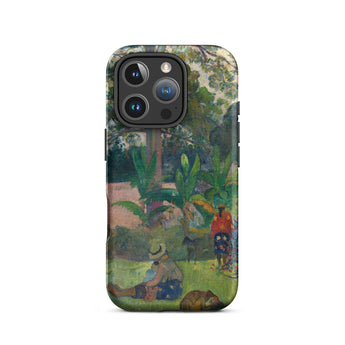 The Big Tree - Paul Gauguin Phone Case Iphone 16 Pro / Matte Art-adorned Phone Case Gauguin’s Tahitian Dreamscape, Paul Gauguin, Dreamscape