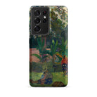 The Big Tree Paul Gauguin Samsung Case, Galaxy S21 Ultra / Matte, Smartphone Case Vibrant Nature Themed Painting