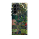 The Big Tree Paul Gauguin Samsung Case, Galaxy S22 Ultra / Matte, Smartphone Case Landscape Painting Figures