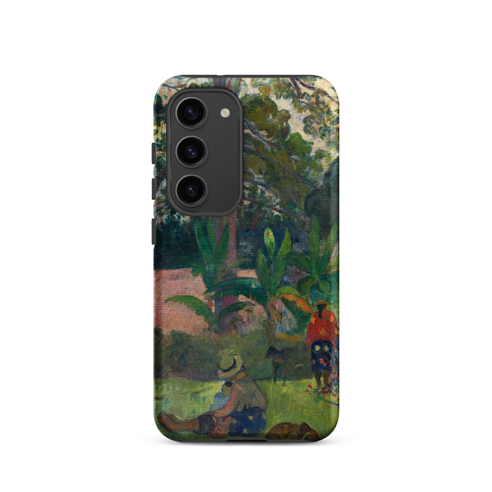 The Big Tree Paul Gauguin Samsung Case, Galaxy S23 / Matte, Smartphone Case Vibrant Landscape Painting