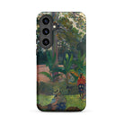 The Big Tree Paul Gauguin Samsung Case, Galaxy S24 Plus / Matte, Smartphone Case Vibrant Nature Inspired Painting