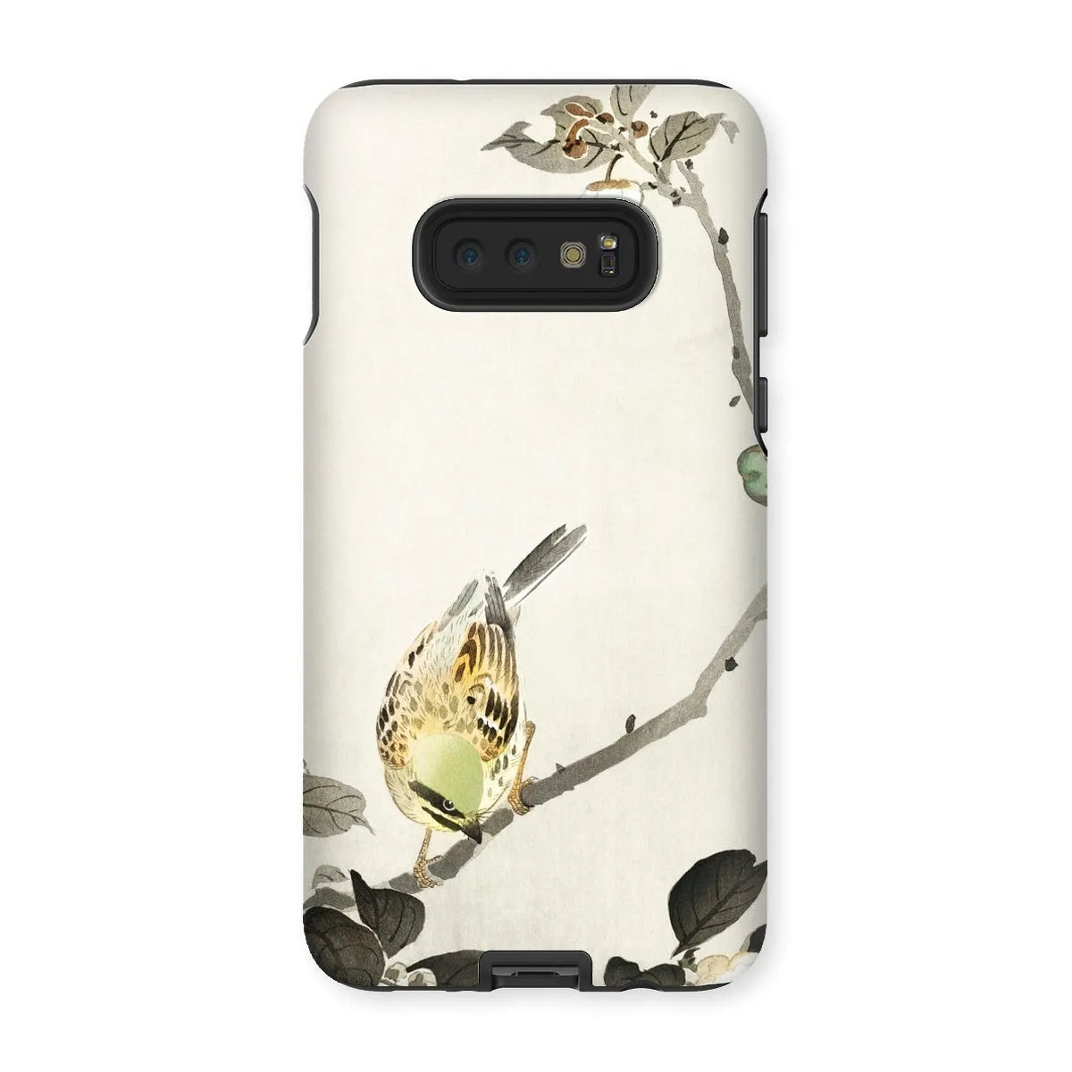 Bird On Branch - Japanese Kachō-e Art Phone Case - Ohara Koson - Samsung Galaxy S10e / Matte - Mobile Phone Cases