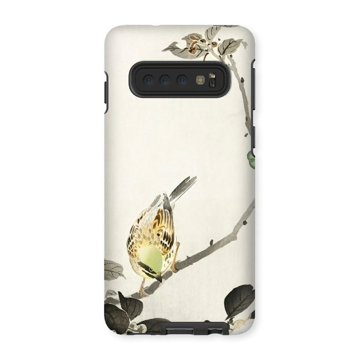 Bird On Branch - Japanese Kachō-e Art Phone Case - Ohara Koson - Samsung Galaxy S10 / Matte - Mobile Phone Cases