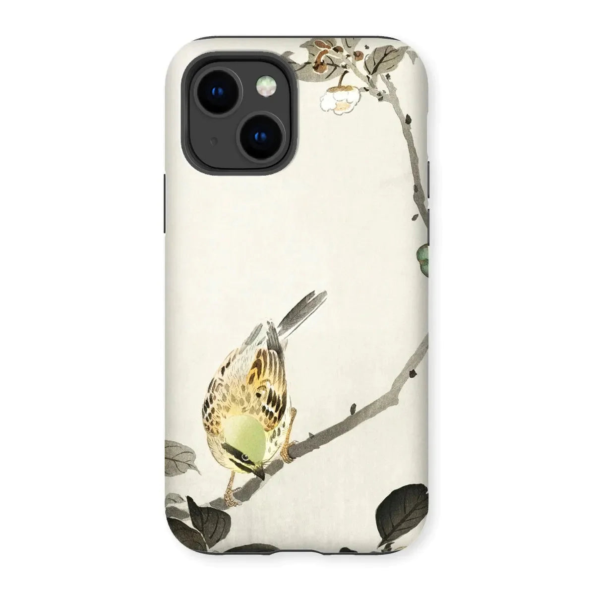 Bird On Branch - Japanese Kachō - e Art Phone Case - Ohara Koson - Iphone 14 / Matte - Mobile Phone Cases - Aesthetic