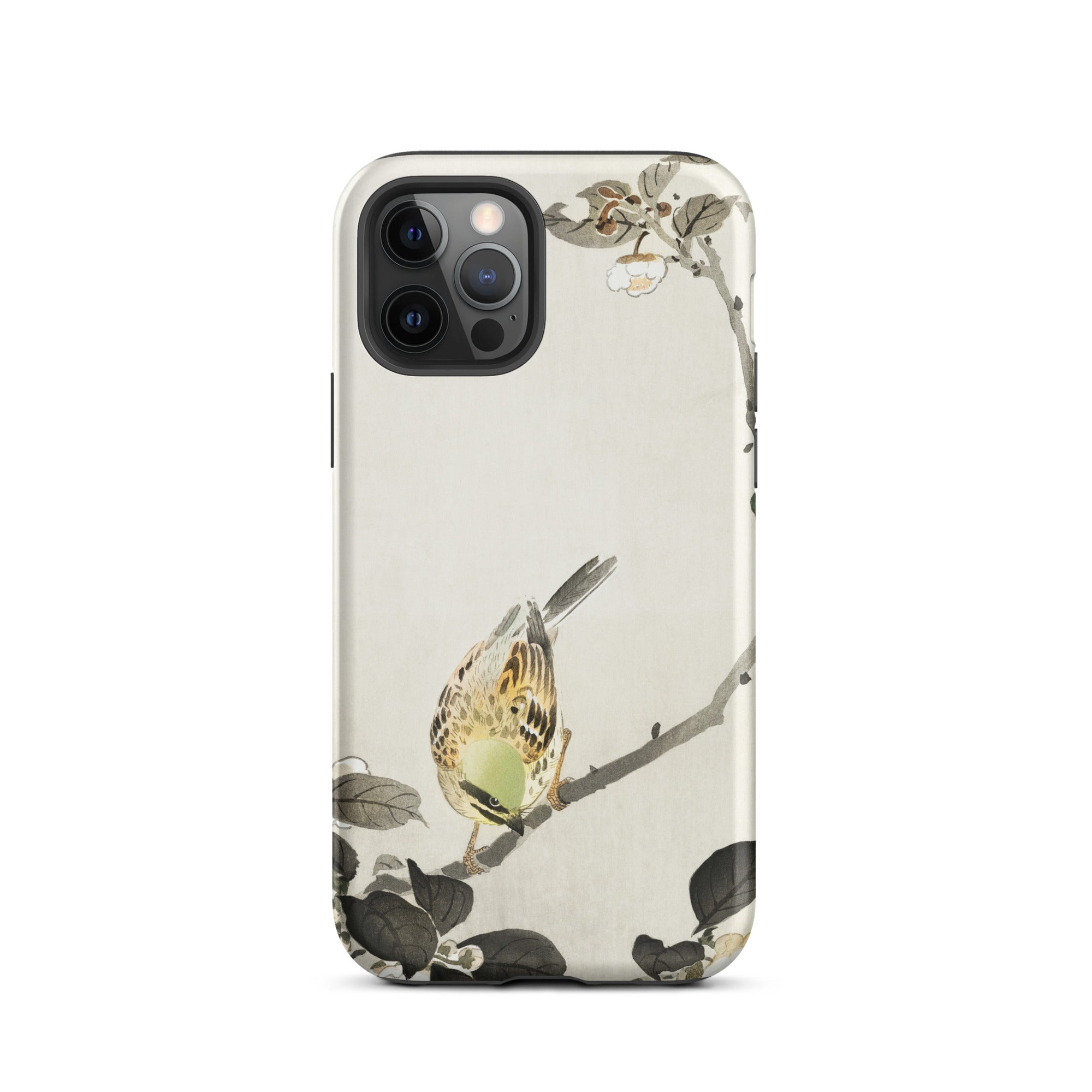 Bird on Branch Ohara Koson Shin Hanga Iphone Case, 12 Pro / Matte, Bird Themed Phone Case