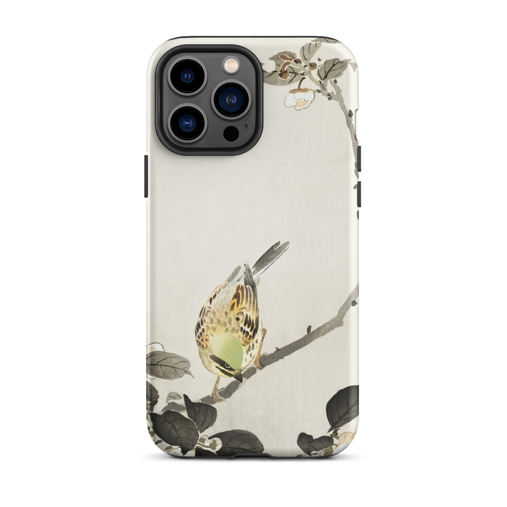 Bird on Branch Ohara Koson Shin Hanga Iphone Case, 13 Pro Max / Matte, Bird Themed Phone Case