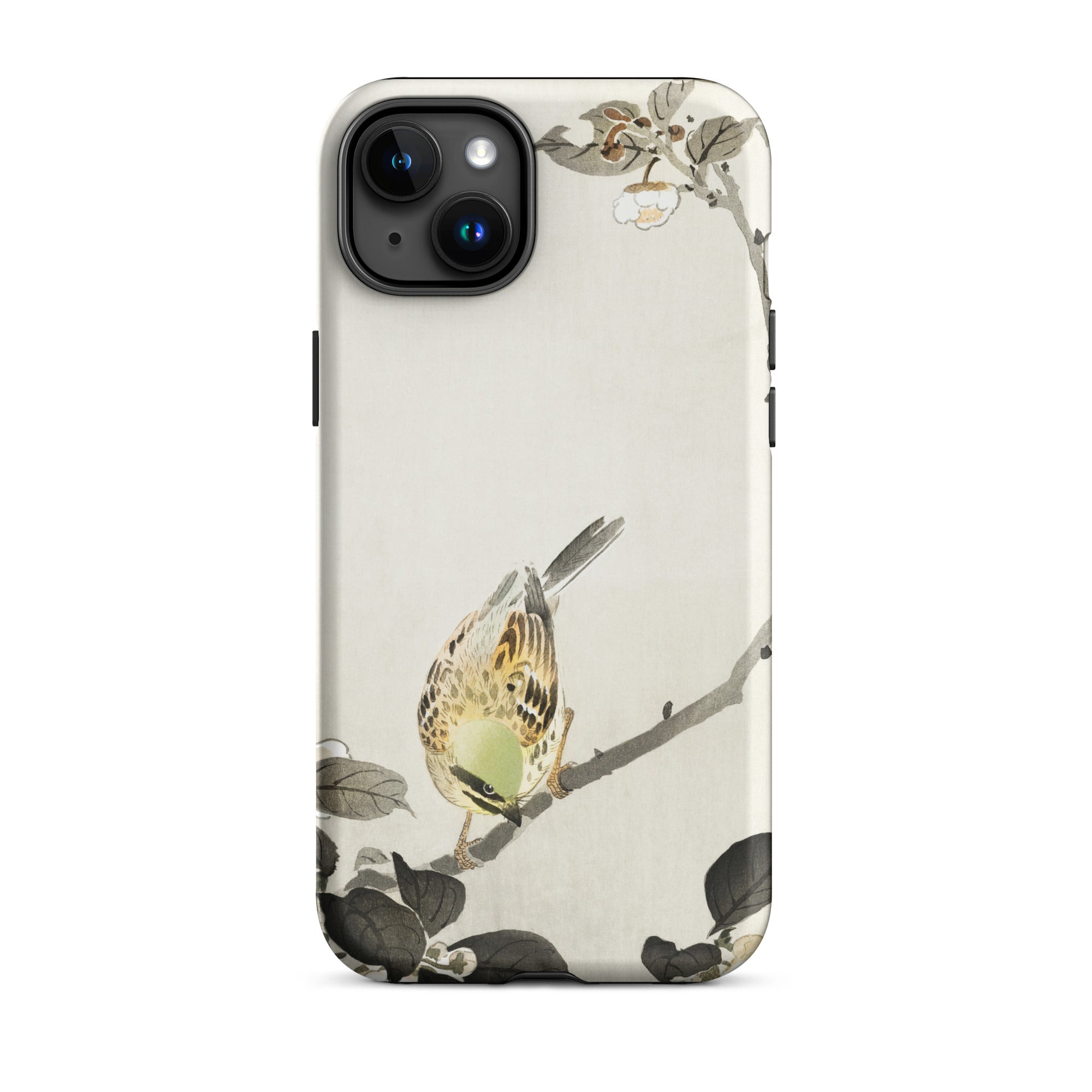 Bird on Branch Ohara Koson Shin Hanga Iphone Case, 15 Plus / Matte, Bird Themed Phone Case