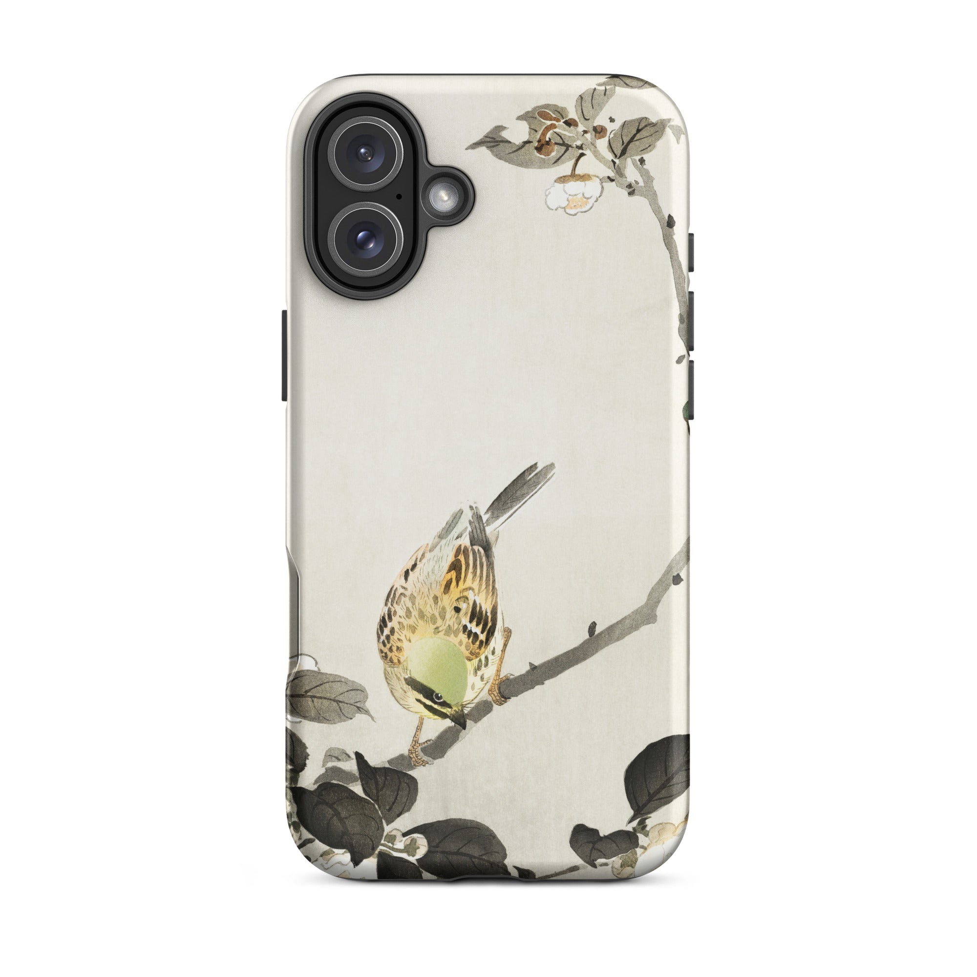 Bird on Branch Ohara Koson Shin Hanga Iphone Case, 16 Plus / Matte, Bird Themed Phone Case