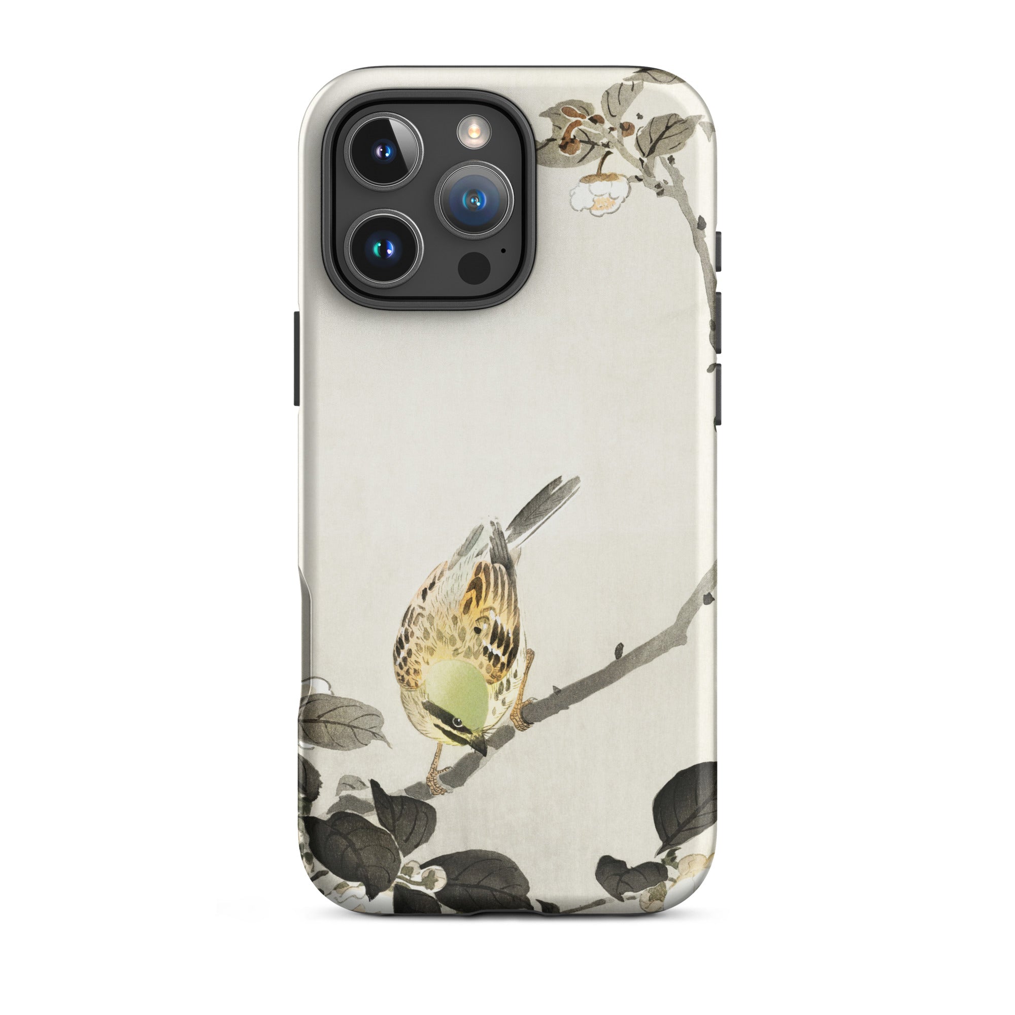 Bird on Branch Ohara Koson Shin Hanga Iphone Case, 16 Pro Max / Matte, Bird Themed Phone Case