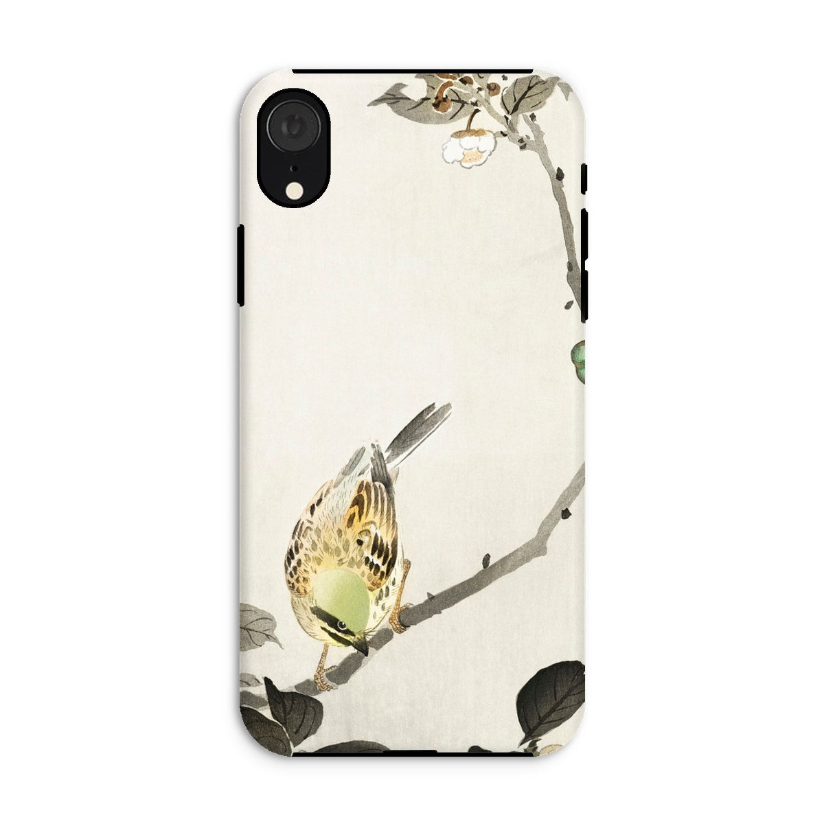 Bird on Branch Ohara Koson Shin Hanga Iphone Case, Xr / Matte, Phone Case Delicate Bird Floral Design Traditional Asian
