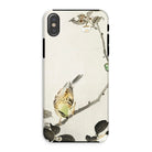 Bird on Branch Ohara Koson Shin Hanga Iphone Case, Xs / Matte, Phone Case Delicate Asian Style Bird Floral Painting Design