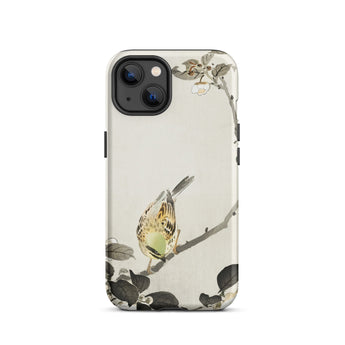 Bird on Branch - Ohara Koson Shin-hanga Phone Case Iphone 13 / Matte Bird-themed Phone Case Ohara Koson, Cradle Avian Innovation, Meiji-era