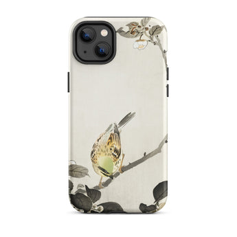 Bird on Branch - Ohara Koson Shin-hanga Phone Case Iphone 14 Plus / Matte Bird-themed Phone Case Ohara Koson, Cradle Avian Innovation,