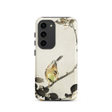 Bird on Branch - Ohara Koson Shin-hanga Samsung Case, Galaxy S23 / Matte, White Smartphone Case Bird Branch Design