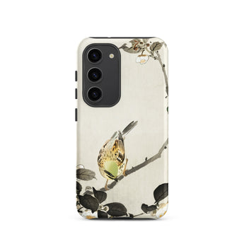 Bird on Branch - Ohara Koson Shin-hanga Samsung Case, Galaxy S23 / Matte, White Smartphone Case Bird Branch Design