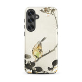 Bird on Branch - Ohara Koson Shin-hanga Samsung Case, Galaxy S25 Plus / Matte, Smartphone Case Traditional Bird Branch Painting